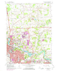 Ann Arbor East 1965 topographic map thumbnail