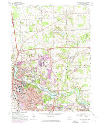 Ann Arbor East 1965 topographic map thumbnail