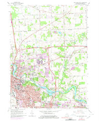 Ann Arbor East 1965 topographic map thumbnail