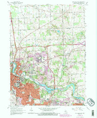 Ann Arbor East 1965 topographic map thumbnail