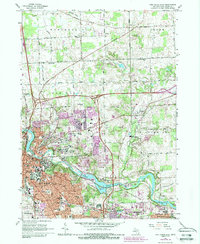 Ann Arbor East 1965 topographic map thumbnail