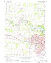 Ann Arbor West 1965 topographic map thumbnail