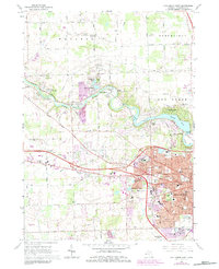 Ann Arbor West 1965 topographic map thumbnail