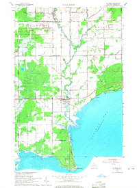 Au Gres 1966 topographic map thumbnail