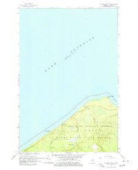 Au Sable Point 1966 topographic map thumbnail