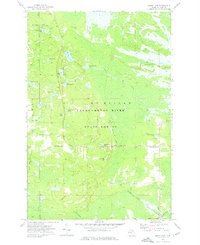 Auger Lake 1962 topographic map thumbnail