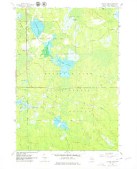 Backus Lake 1963 topographic map thumbnail