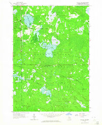 Backus Lake 1963 topographic map thumbnail