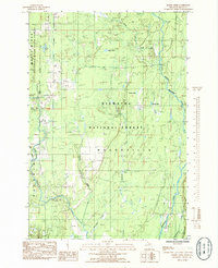 Baker Creek 1985 topographic map thumbnail
