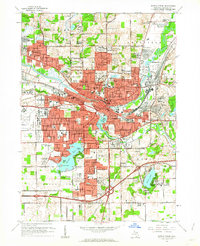 Battle Creek 1961 topographic map thumbnail