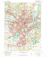 Battle Creek 1961 topographic map thumbnail