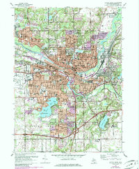 Battle Creek 1961 topographic map thumbnail