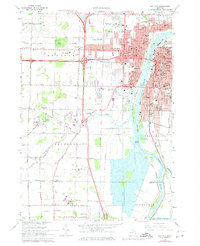 Bay City 1967 topographic map thumbnail