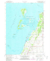 Bay Port West 1970 topographic map thumbnail