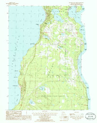Beaver Island North 1986 topographic map thumbnail