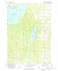 Beaver Lake 1972 topographic map thumbnail