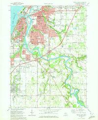 Benton Harbor 1970 topographic map thumbnail