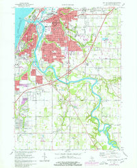 Benton Harbor 1970 topographic map thumbnail