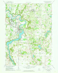 Berrien Springs 1971 topographic map thumbnail