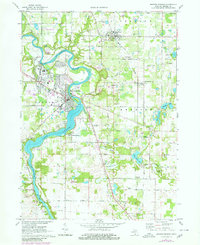 Berrien Springs 1971 topographic map thumbnail