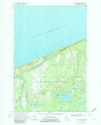 Betsy Lake NW 1968 topographic map thumbnail