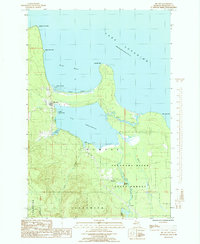 Big Bay 1985 topographic map thumbnail