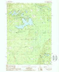 Big Star Lake 1987 topographic map thumbnail