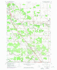 Birch Run North 1967 topographic map thumbnail