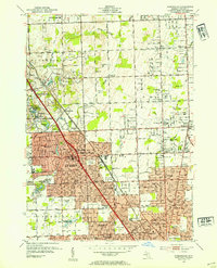 Birmingham 1952 topographic map thumbnail