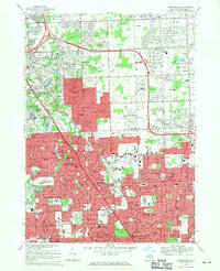 Birmingham 1968 topographic map thumbnail
