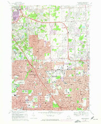Birmingham 1968 topographic map thumbnail