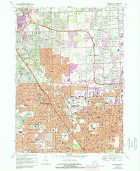 Birmingham 1981 topographic map thumbnail