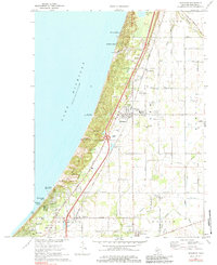 Bridgman 1970 topographic map thumbnail