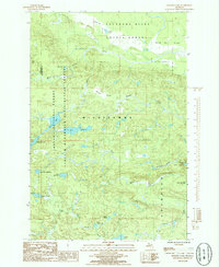 Bulldog Lake 1985 topographic map thumbnail