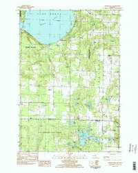 Burdickville 1983 topographic map thumbnail