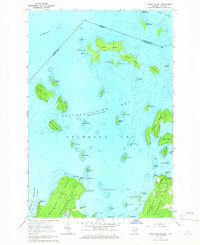 Burnt Island 1964 topographic map thumbnail