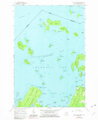 Burnt Island 1964 topographic map thumbnail