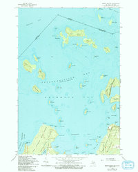 Burnt Island 1964 topographic map thumbnail