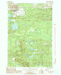 Carney Lake 1986 topographic map thumbnail