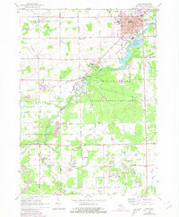 Caro 1963 topographic map thumbnail