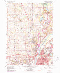 Cedar Springs SW 1967 topographic map thumbnail