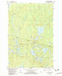 Chaney Lake 1982 topographic map thumbnail