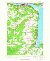 Chassell 1946 topographic map thumbnail