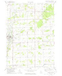 Chesaning East 1975 topographic map thumbnail