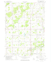Chesaning West 1974 topographic map thumbnail