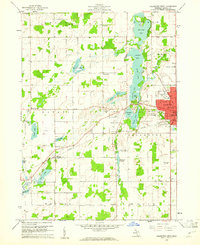 Coldwater West 1960 topographic map thumbnail
