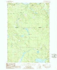 Cranberry Lake 1986 topographic map thumbnail