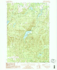 Crooked Lake 1986 topographic map thumbnail