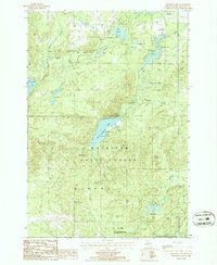 Crooked Lake 1986 topographic map thumbnail