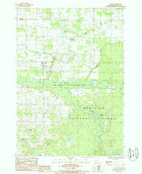 Custer 1987 topographic map thumbnail